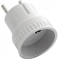 Адаптер под евро без заземления Uniel 6А 1300Вт белый картинка 